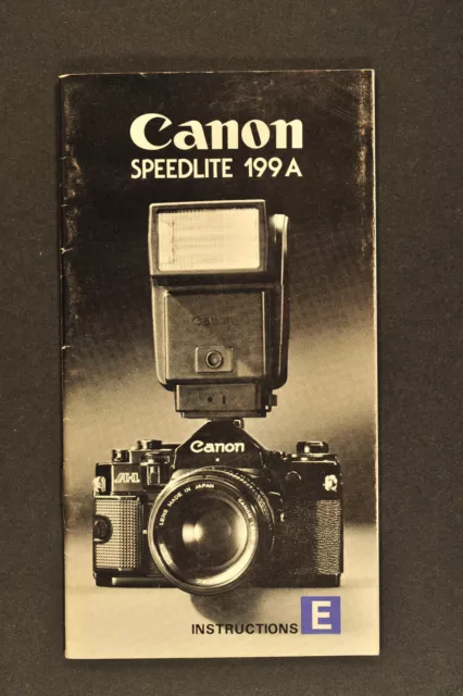 Canon Speedlite 199A Bedienungsanleitung (E)