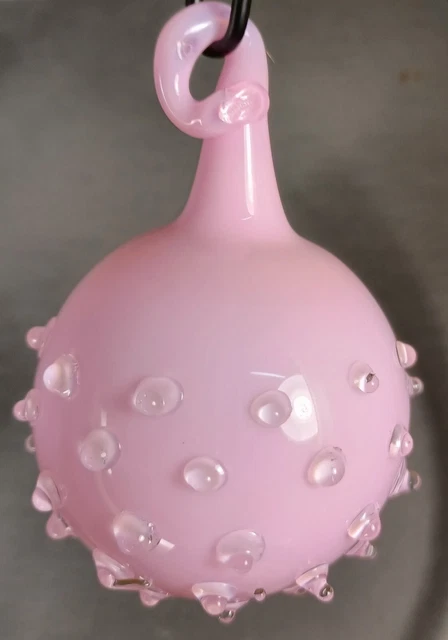 Hand Blown Glass Ornament Ball . Self Representing Artist (SRA)