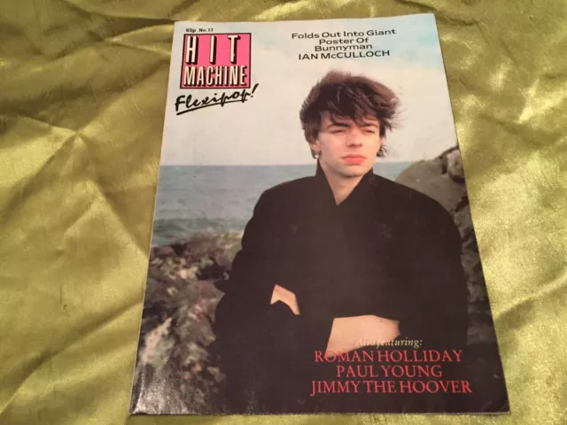HIT MACHINE #17 [1983] RARE IAN McCULLOCH GIANT POSTER MAG