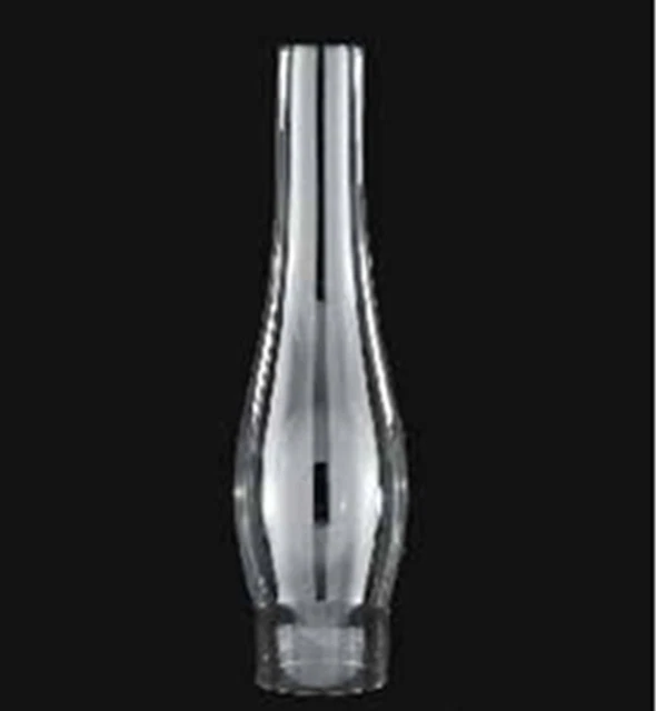 New Kerosene #439  Oil Lamp Duplex-Round Bulge Chimney 2 1/2  X 12  Borosilicate