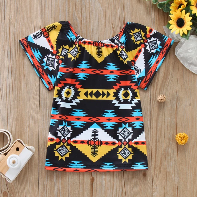 Abito corto Dashiki per bambini bambine abiti estivi stampa stile africano 3