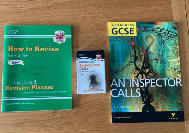 GCSE English An inspector calls revision question cards For GSCE 9-1 & 2 Books