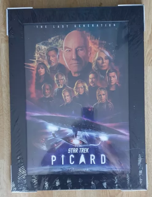 Star Trek Picard Final episode The last regeneration Poster A3 framed brand new