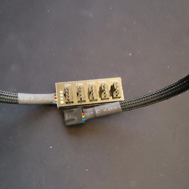 5PORT 4PIN PC Motherboard PWM CPU Cooling Fan Splitter Hub Adapter