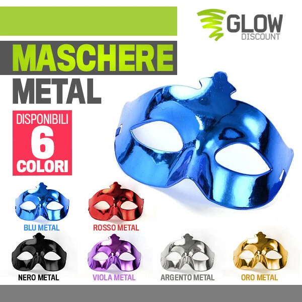 Maschera Veneziana Carnevale - Sexy Per Donna E Uomo, 18x8 Cm - Foto 9