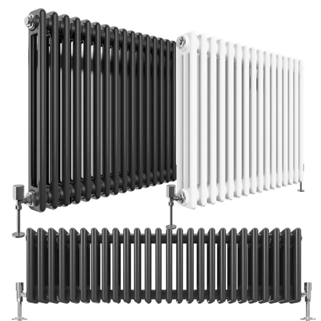 2 3 Column Horizontal Radiator Traditional Central Heating Cast Iron Style Rads