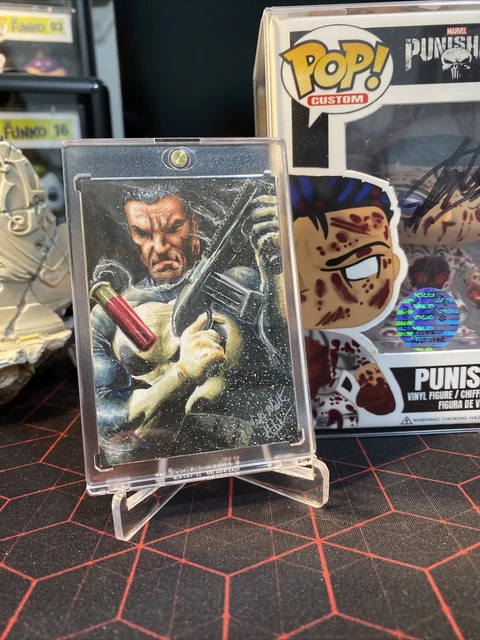 2016 Marvel Masterpieces Sketch The Punisher By Glebe 1/1 only 8 sketches done🔥