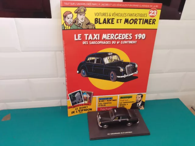 le taxi mercedes 190 1/43 Les vehicules de Blake et Mortimer hachette