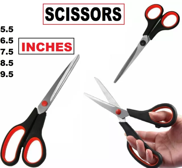 Tailoring Scissors Stainless Steel Shears Dressmaking Fabric Craft Cutting Uk