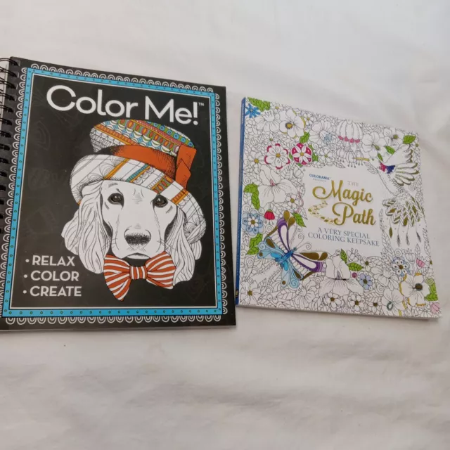 Set Of 2 Relax And Inspire / Calm and : Adult Coloring Book - Very