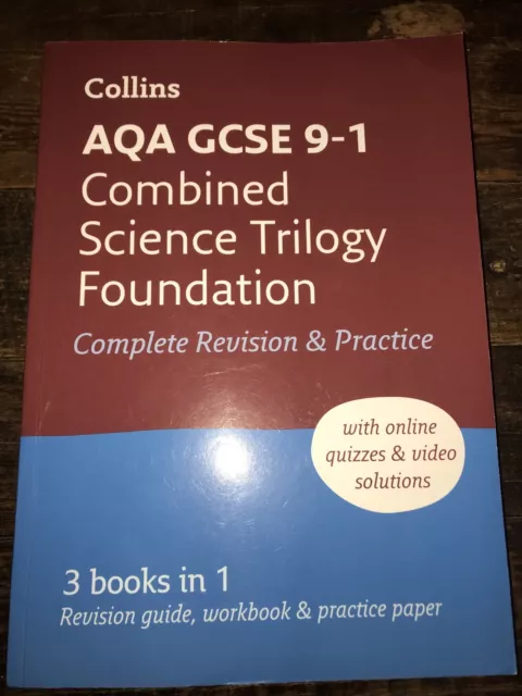 GCSE AQA Collins Combined Science Revision Guide, Foundation Level, Costs £16.99