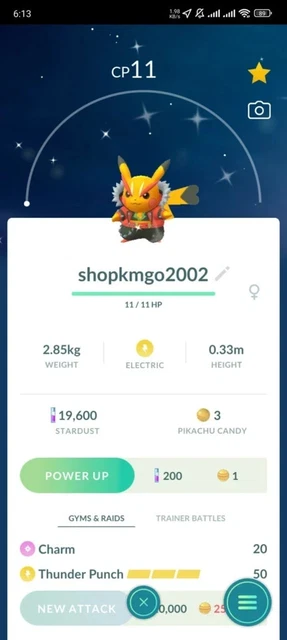 Pokémon Go Shiny Pikachu San Francisco Giants Baseball -Trade or Mini PTC Pokémon Go Shiny Pikachu San Francisco Giants Baseball -Trade or Mini PTC