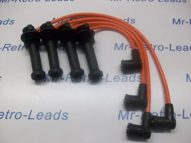 Orange 8Mm Performance Ignition Leads For The Focus Zetec Quality Ht Leads .