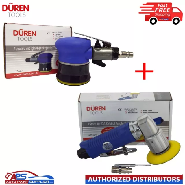 Duren 625624 75mm Air Random Orbital palm and 6256272 Mini Palm Air Sander 3''