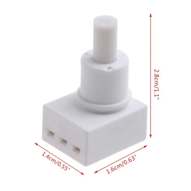 Compact 2AMP Push Button Switch for Mains Enhance Your Lamp Light Control