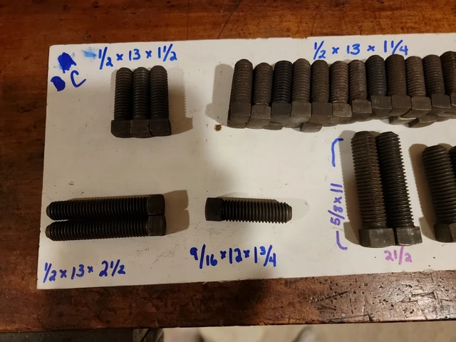 Vintage Square Head Set Screw Variety Lot Perfect For Your Restoration Perjects