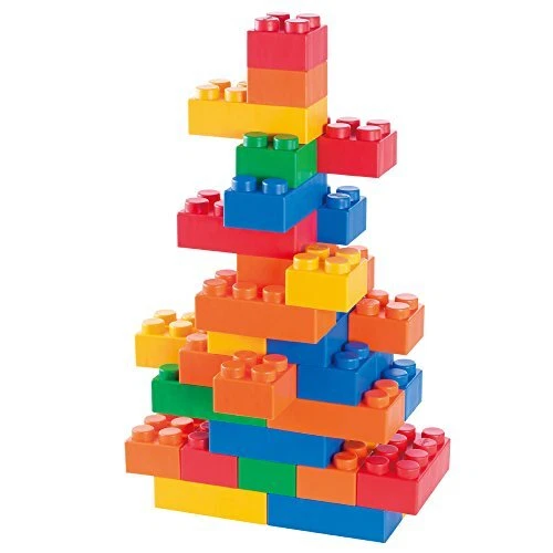 UNiPLAY Plump Soft Building Blocks — Jumbo Multicolor Stacking Blocks for Cog...