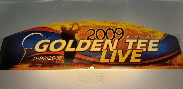 Golden Tee Live 2009 Video Arcade Game Translite Marquee, Atlanta (#312)