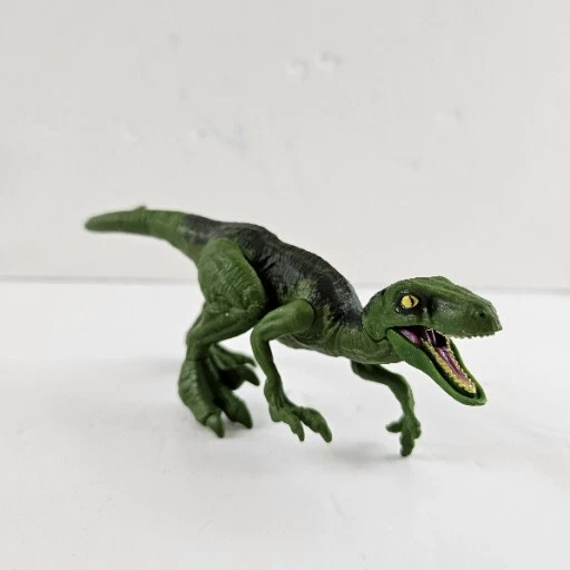 Posable Raptor VELOCIRAPTOR JURASSIC WORLD Attack Dinosaur Figure Toy 2017 Green ...