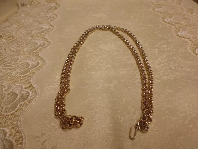 Gold Tone Chain Link Belt 92cms Hook Fastening