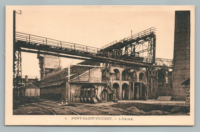 Factory PONT SAINT VINCENT Meurthe-et-Moselle 54 Antique CPA Usine 1910s