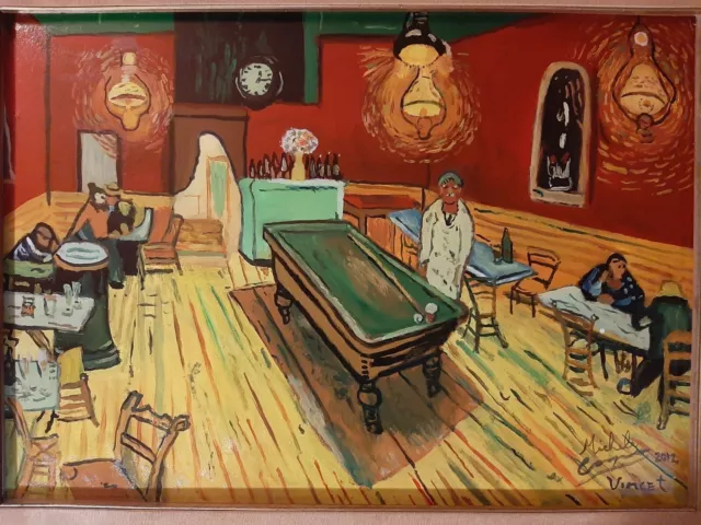 Caffè di notte pittore Campanaro Riproduzione di Van Gogh