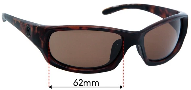 SFx Replacement Sunglass Lenses fits Dragon Chrome 2 - 62mm Wide