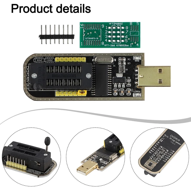 FLEXIBILITY CH341A PROGRAMMER 24 25 Series Programmer Expandable ...