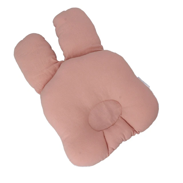(Pink) Newborn Pillow Breathable Baby Sleeping Pillow Soft High Comfort For