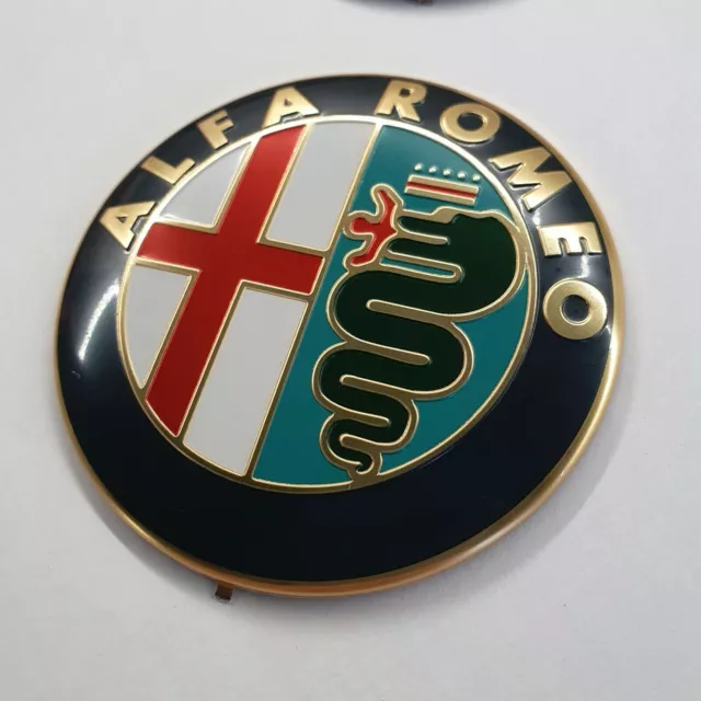 Logo emblème Alfa Romeo avant arrière 1x panneau Scudetto blason grille...