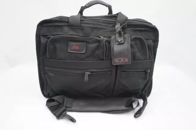 Vintage Tumi Black Ballistic Nylon Carry On Travel Laptop Bag/Briefcase
