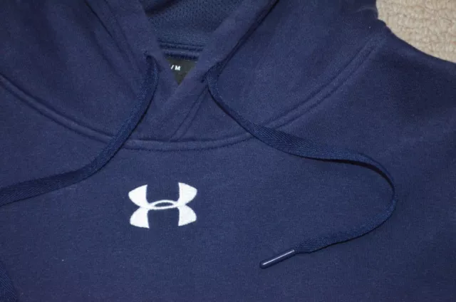 UNDER ARMOUR Hooded Sweatshirt MD/M Mens Navy Cold Gear 2