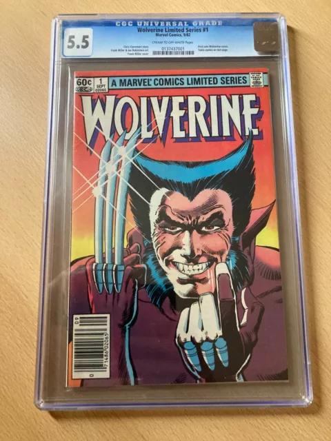 Wolverine 1 Limited Series (1982) - Marvel Comics key - CGC 5.5 FN-