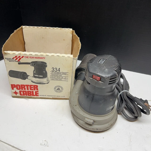 PORTER CABLE QUICKSAND 334 12 000 OPM 5 Random Orbit Sander Dust