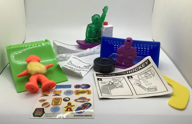 Vintage 1990’s Wendy’s Collectibles Toys Lot Hockey Skateboarding Snowboarding