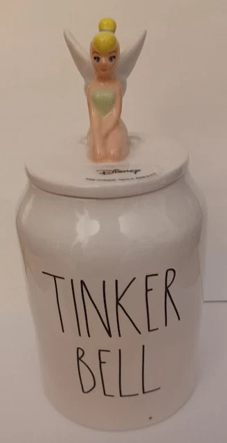Disney Rae Dunn Tinker Bell Cookie Jar Slightly Damaged but Repaired