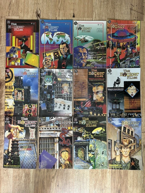The HACKER FILES : COMPLETE 12 issue 1992 DC Comics series by Sutton, Buckingham