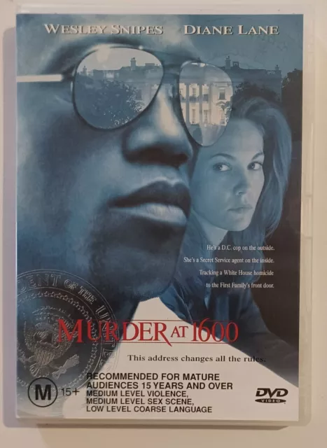 Murder At 1600 (DVD, 1999) DVD Region 4 Wesley Snipes Action Thriller Free Post
