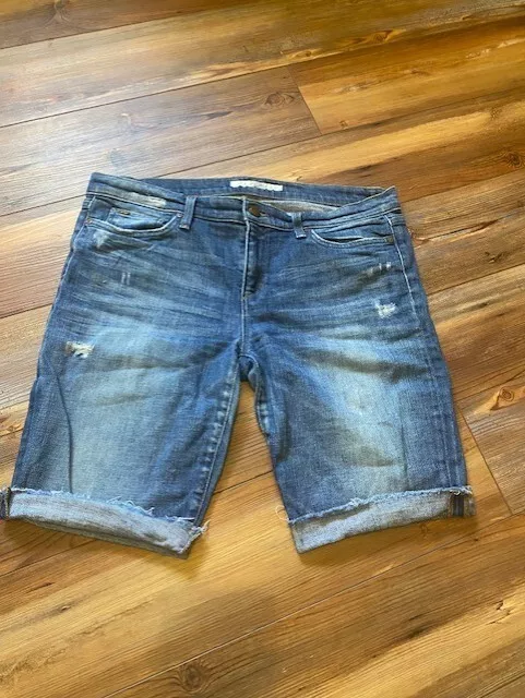 Womens Joes jean Shorts Bermuda Raw Hem Distressed Size 31