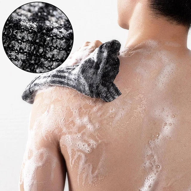 Cuerpo largo toalla de baño correa de extracción trasera lavado L ScrubXRE CALIENTE F7V7