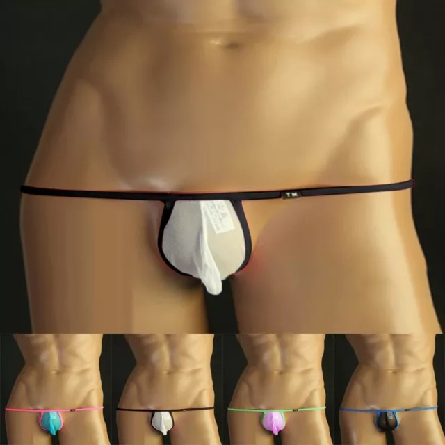 UK Sexy Hommes sous-Vêtement G String Ficelle Micro Renflement Poche T-Back