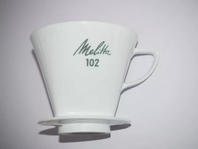 Melitta - Kaffeefilter 102 - Weiß - Grüne Schrift - 3 Loch