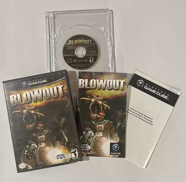 CIB BlowOut (Nintendo GameCube, 2003) Complete Game with Manual