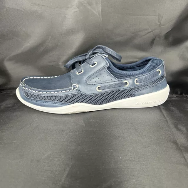 MARGARITAVILLE SHOES MENS 12 Dock Boat Blue Canvas Slip On Comfort