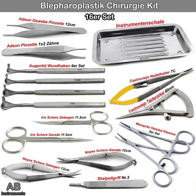 Blepharoplastik Desmarres Augenlid Halter Chalazion Pinzette Augenchirurgie Set Blepharoplastik Desmarres Augenlid Halter Chalazion Pinzette Augenchirurgie Set