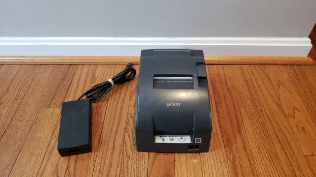 Epson TM-U220B M188B POS Dot Matrix Receipt Printer Ethernet Network W/ Pwr Sply