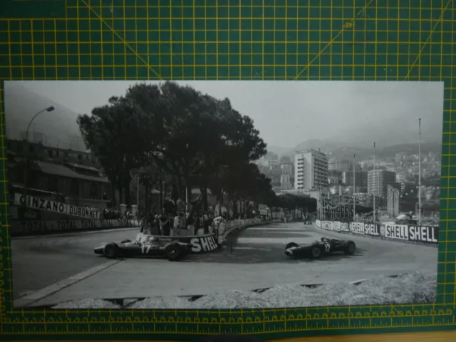 1966 Monaco Grand Prix John Surtees Jackie Stewart BRM Formel 1 F1 GP Kunstdruck