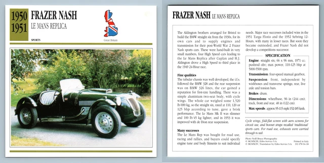 Echoes; Frazer Nash High Speed Le Mans Replica; 1951 BRDC Empire Trophy Isle of Man 98039