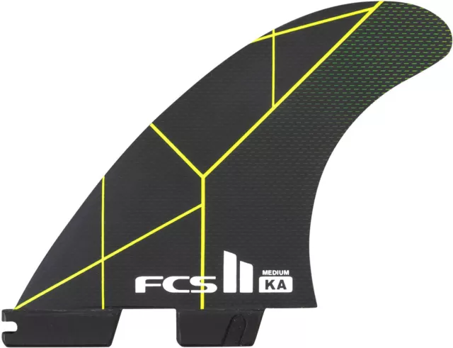 FCS Surf Zubehör II KA PC TRI Finnen 2023 black/acid Surfboardbag Finnen Wachs