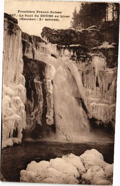 CPA Frontiere Franco...Le Saut du DOUBS en hiver (Hauteur 2 métres) (183354)